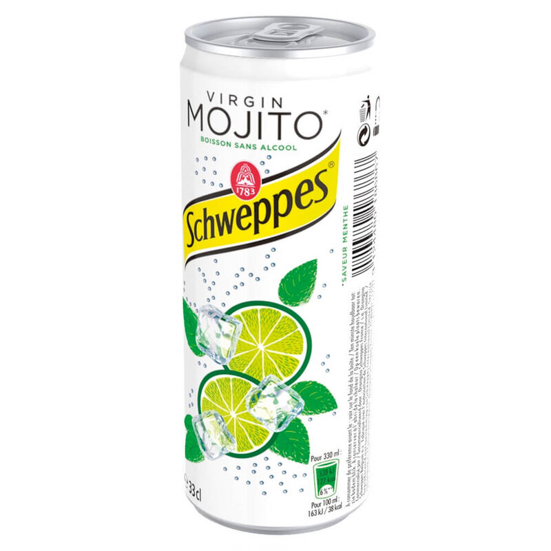 Schweppes Mojito 6x33cl Blik › Tonic › Frisdrank › Den Tips